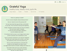 Tablet Screenshot of gratefulyoga.com